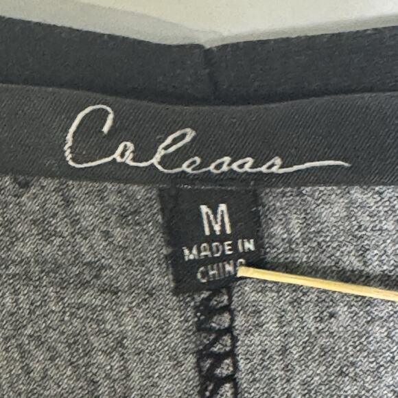 Calessa Women’s Medium Dress Black Purple Boho Medallion Beaded V-Neck Boho - Picture 3 of 8